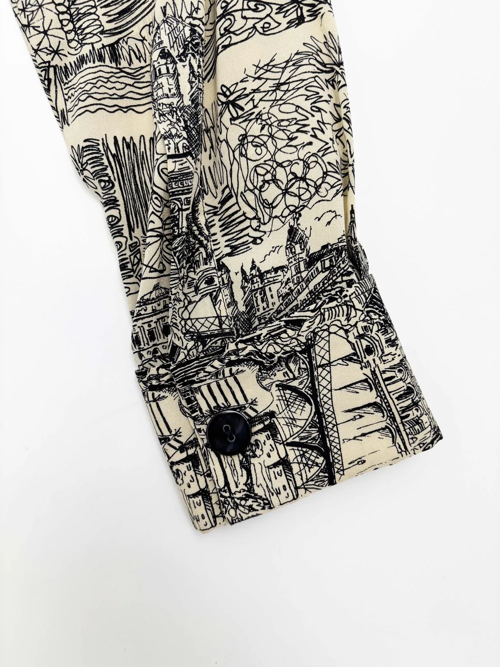 Jean Paul Gaultier F/W 2005 city print silk shirt dress — JAMES